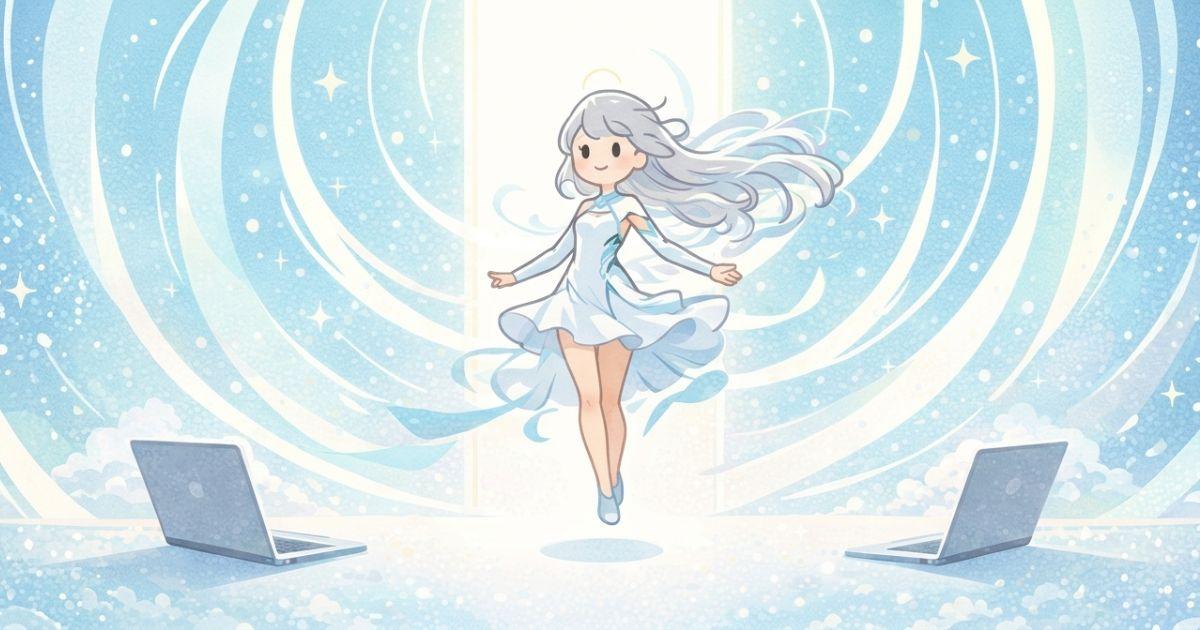 いらすとや風シルバーガール