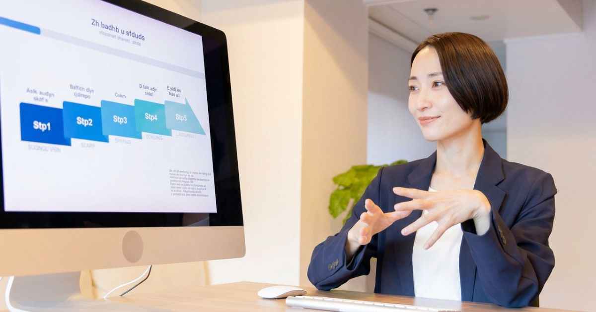 説明が長い女性